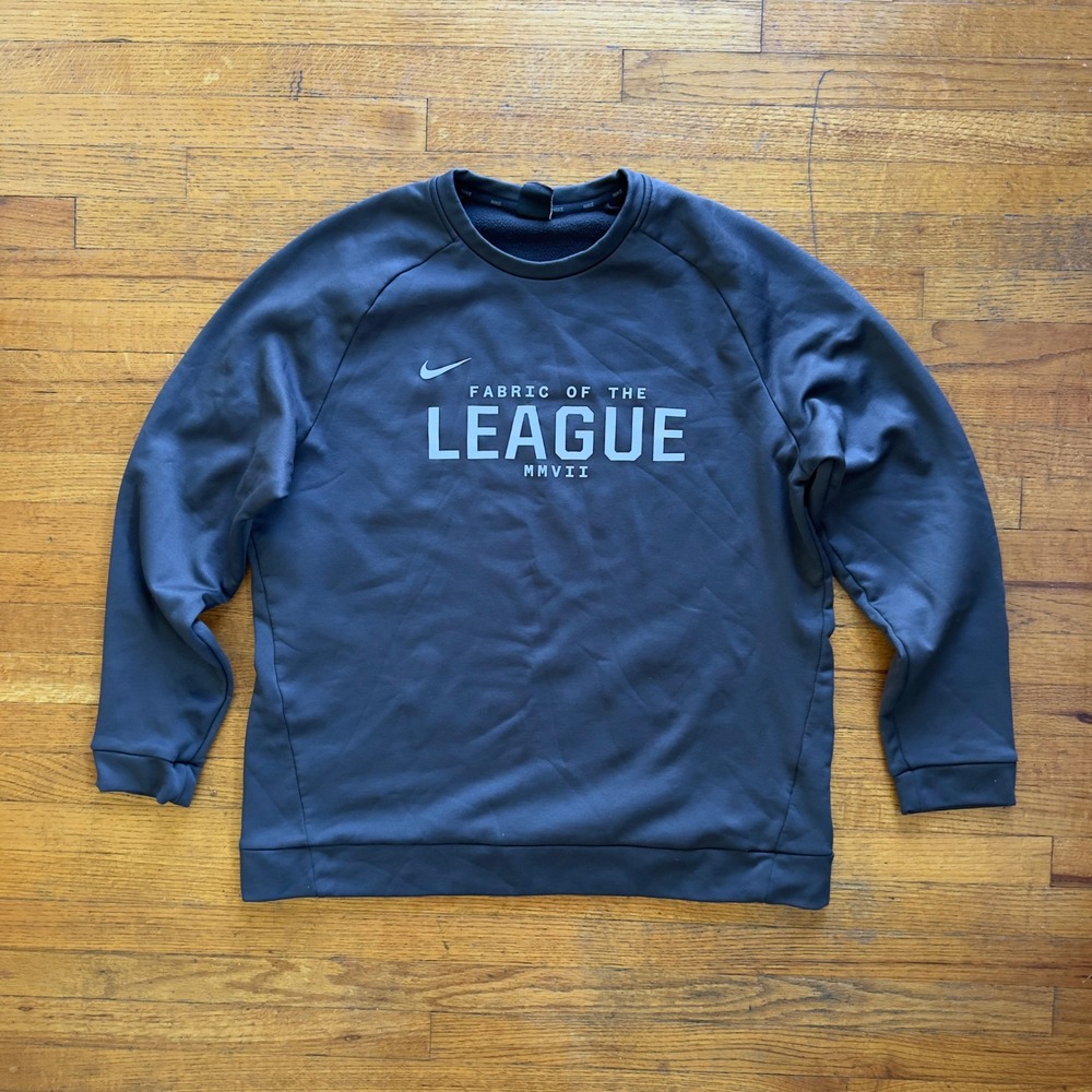 Nike Dri-FIT Pullover Sweatshirt Fabric‎ of the League Gray XL
